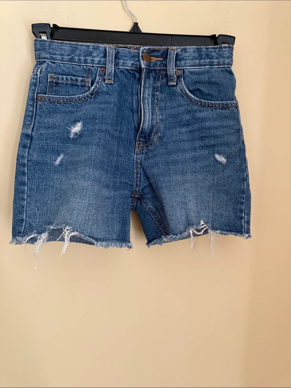 Old Navy Distressed Blue Denim Cutoff Shorts Sz 10